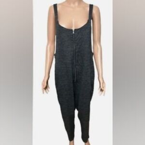 Free People Front Zip Harem Jumpsuit Size Large